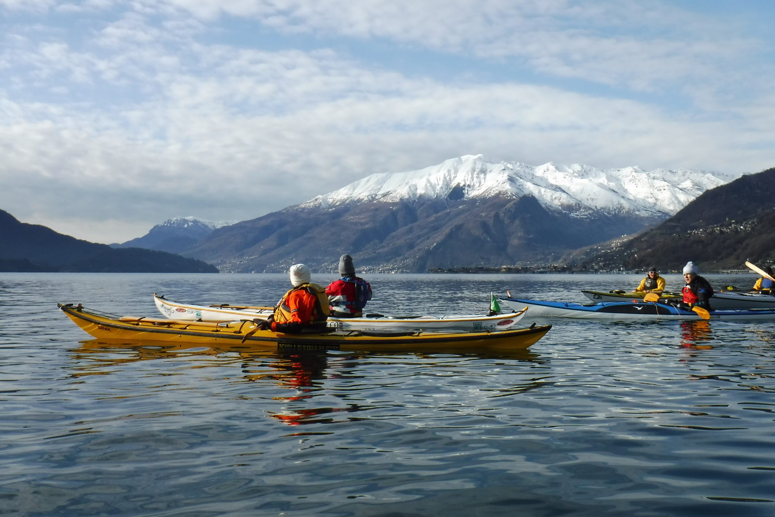 L. como mont neve escursione guidata in inverno