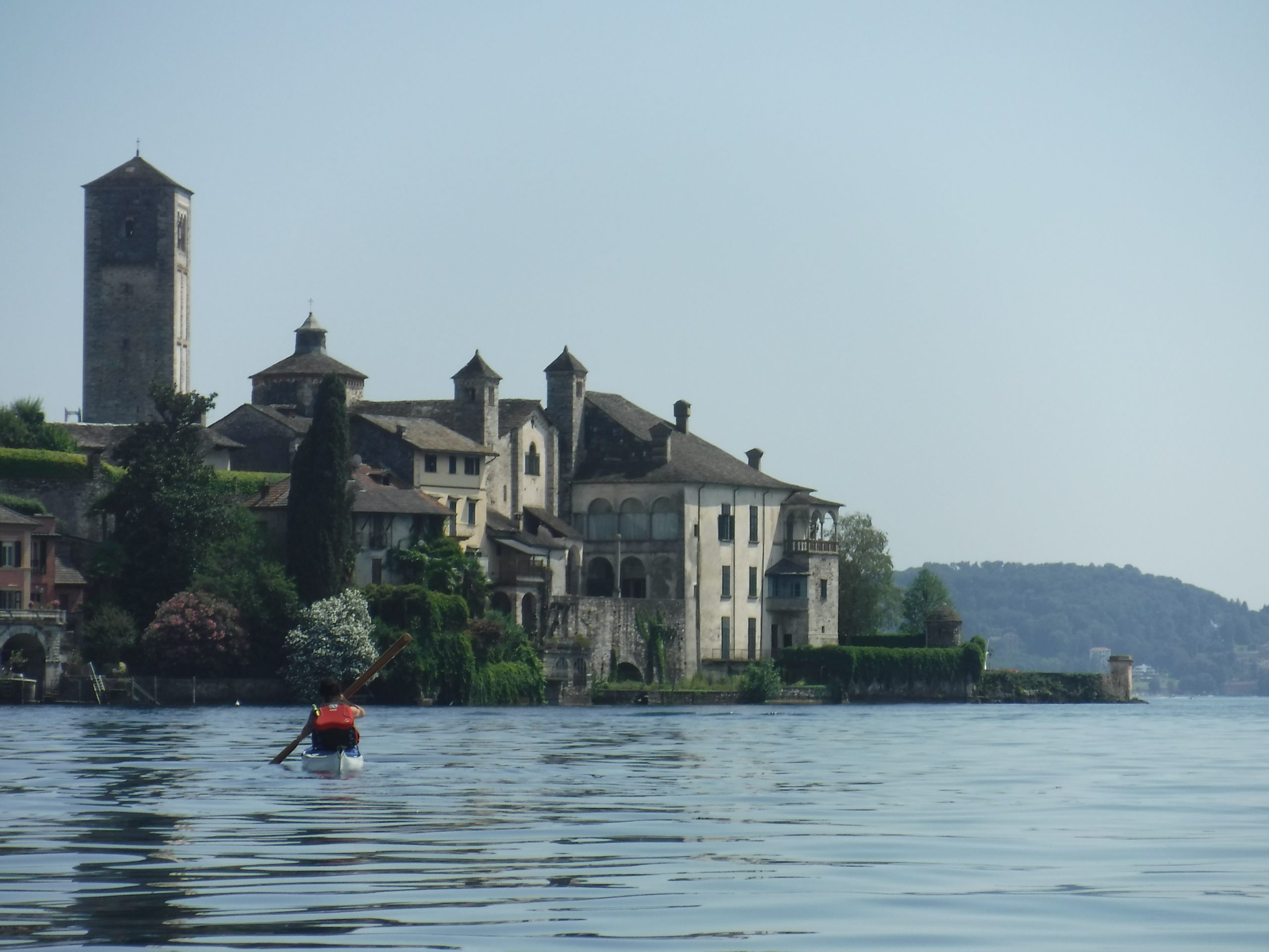 orta 4 s giulio kayak verso isola di san giulio